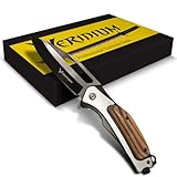 GVDV Coltello Pieghevole Tascabile Con Manico G10, Coltello Serramanico in  Acciaio Inossidabile 7CR 17 con Chiusura di Sicurezza, Coltello da  Sopravvivenza per Campeggio e Caccia per Uomini : : Sport e tempo